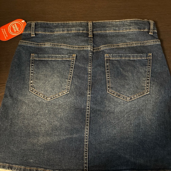 Wonder Nation Girls Blue Jean Skirt - Picture 3 of 7